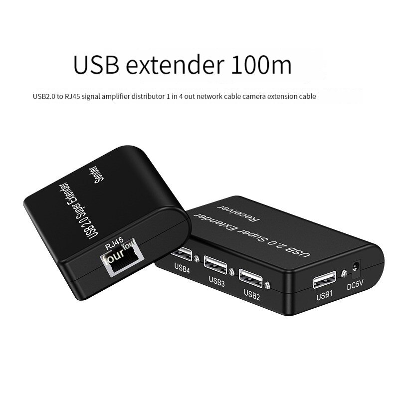 ÷  ÷ USB ̴ Ȯ, ̹ , 4 USB 2.0 Ʈ, Cat5e 6/7, ִ 328 Ʈ, 100m